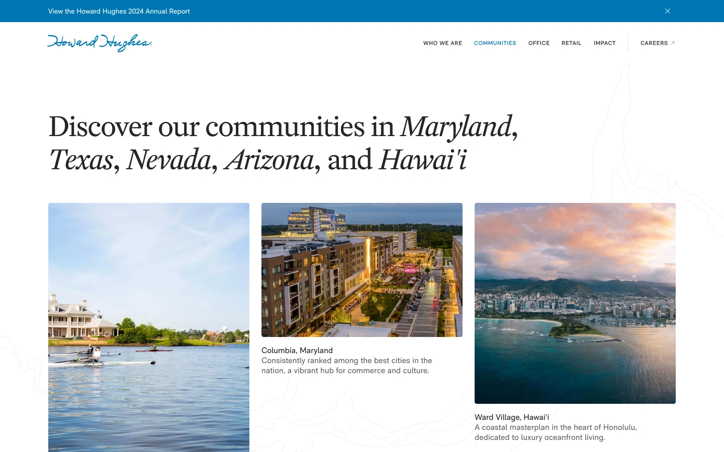 Digital direction and design for Howard Hughes